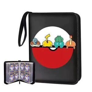 Pokémon Card Book Zipper Game‎ Card Collection Bag Pokémon 4-Pocket 400 Cards